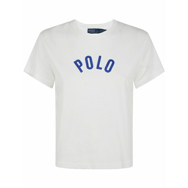 ラルフローレン レディース プルオーバー トップス Logo-print t-shirt White