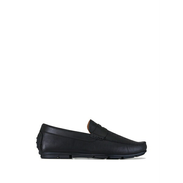 アクアタリア メンズ スリッポン・ローファー シューズ Enzo grained-leather loafers Black