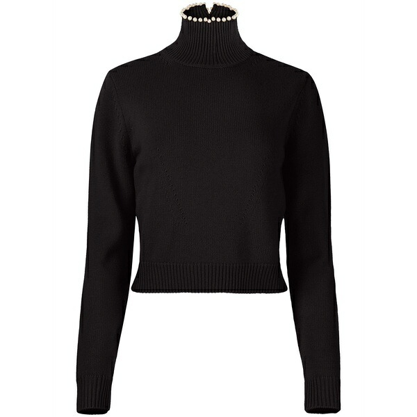 ニナリッチ レディース 編み物\u0026スウェーター アウター Bead-embellished wool-blend jumper  Black