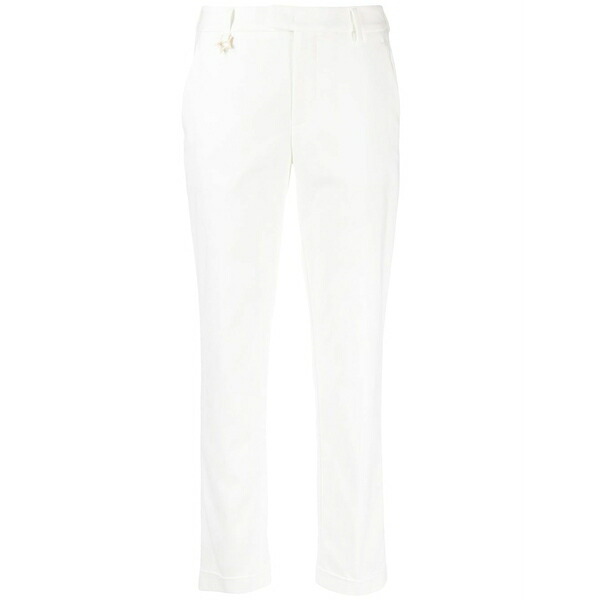 ロレーナアントニアッツィ レディース 心地好いズボン下 ボトムス Logo-charm cropped trousers White