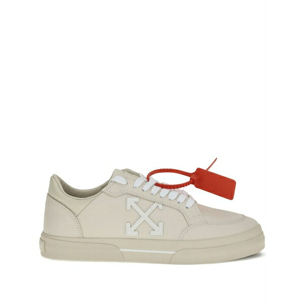 象牙色 メンズ スニーカー シューズ Vulcanized arrow-logo low sneakers Neutrals