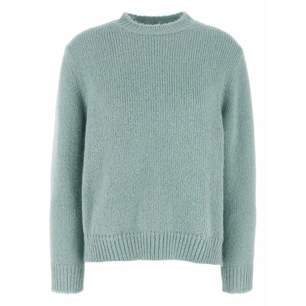 ジル・サンダー レディース 編み物\u0026ティーシャツ アウター Crew-neck long-sleeve sweater Blue