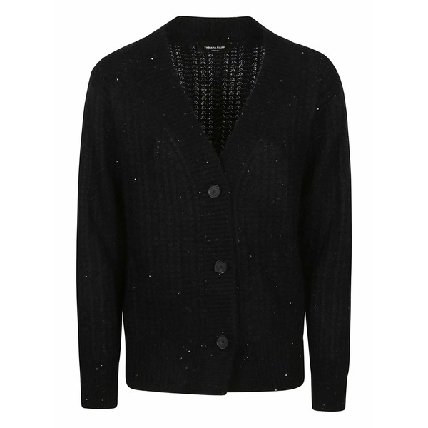 ファビアナ フィリッピ レディース ジレー アウター Sequin-embellished cardigan Black