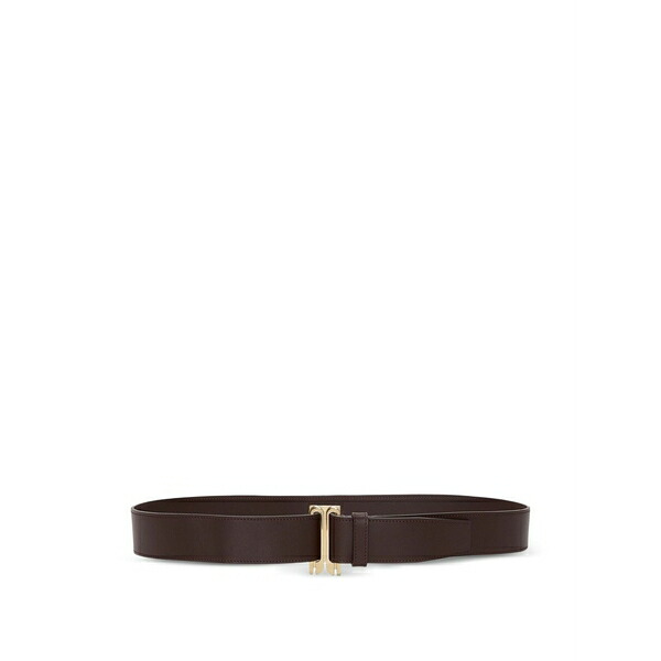 ヴィクトリア ベッカム レディース 三尺帯 添え物 Dorian tuxedo leather belt Brown