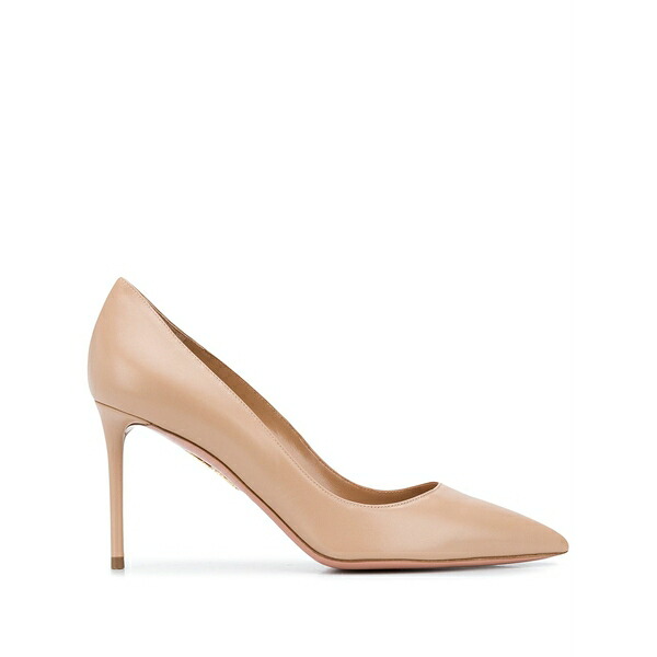 アクアズーラ レディース パンプス シューズ 80mm purist pointed toe pumps Neutrals｜asty
