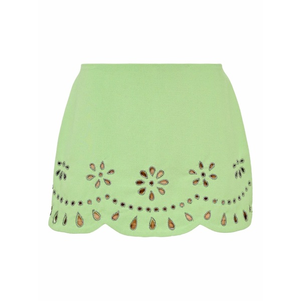 アレクシス レディース スカート ボトムス Cut-out floral skirt Green
