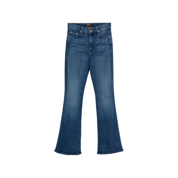 お母さん レディース ジーンズズボン下 ボトムス Flared jeans Blue