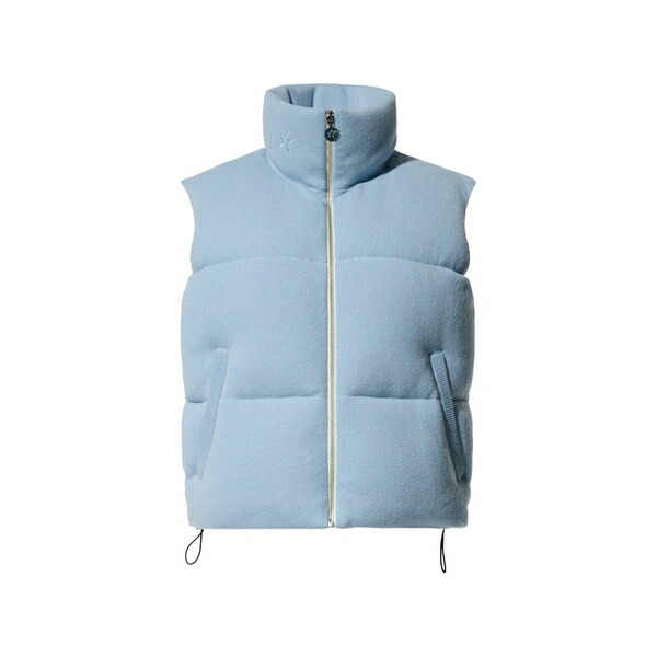 文句なしちょっとの間 レディース 上衣＆上衣 アウター High-neck down gilet Blue