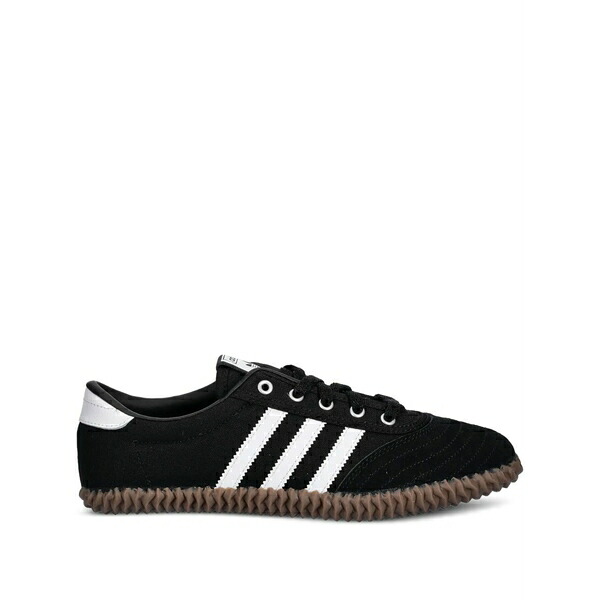 アディダス レディース スニーカー シューズ Volley plimsole three-stripe sneakers Black