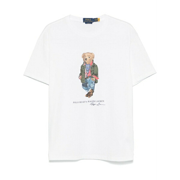 ラルフローレン メンズ Tシャツ トップス Polo bear t-shirt White｜asty