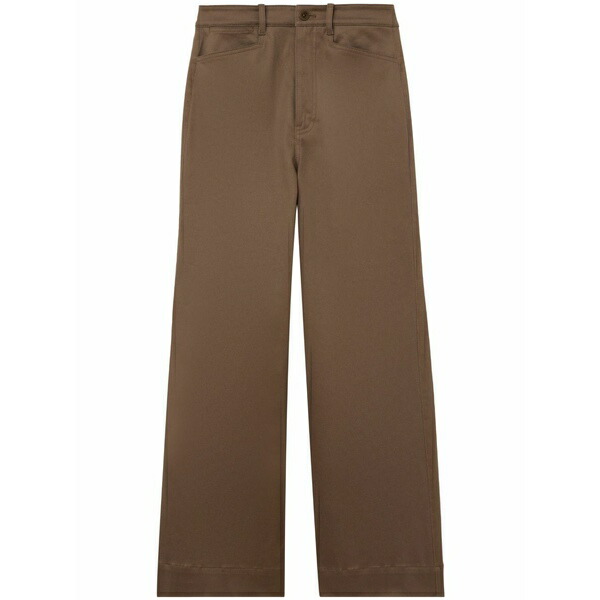 プロエンザ スクーラー ホワイト レーベル レディース カジュアルパンツ ボトムス Wide-leg cropped trousers Brown