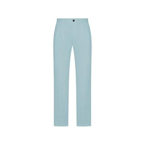 インコテックス メンズ 心地好いズボン下 ボトムス Pleated tailored trousers Blue
