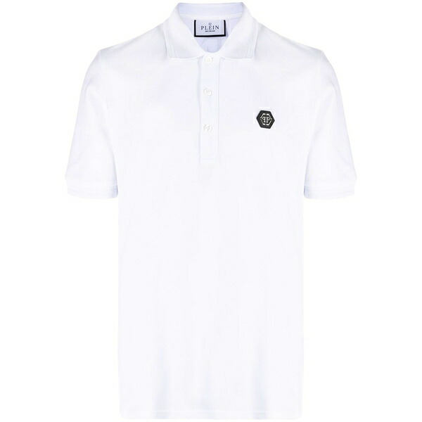 フィリップ飾り気のない メンズ スポーツシャツ トップス Snake-logo polo shirt White
