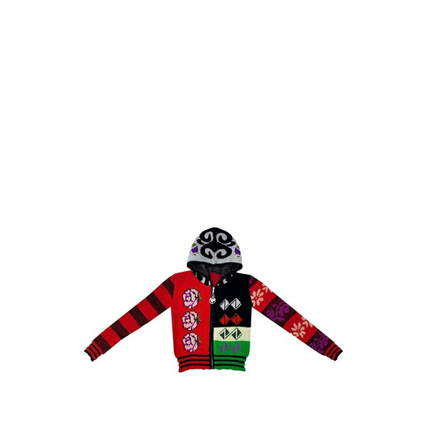 チョポヴァ ロウェナ レディース ジレー アウター Intarsia-knit floral-motif cardigan Red