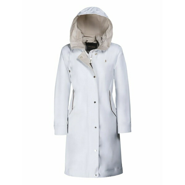ムーレー レディース 厚地の外套 アウター Molly hooded coat White