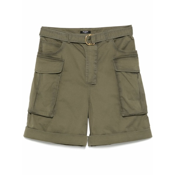 バルマン メンズ カジュアルパンツ ボトムス Cargo shorts Green|asty