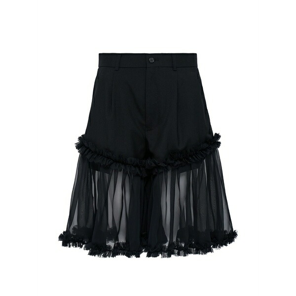 ノワール ケイ ニノミヤ レディース スコート ボトムス Ruffled shorts Black
