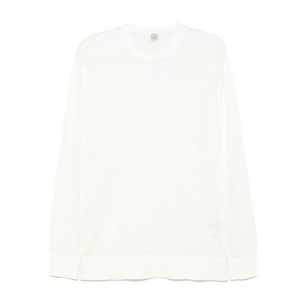 トーテム レディース ティーシャツ トップス Fine-knit top White