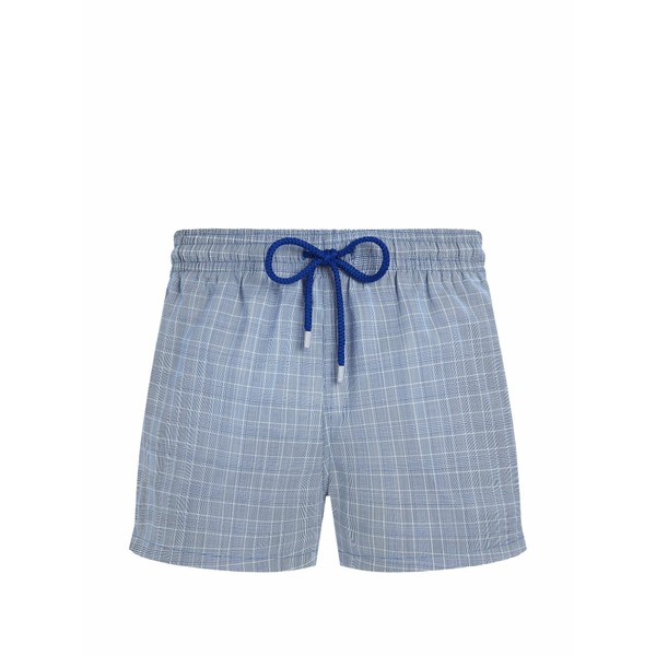 ヴィルブレクイン メンズ 心地好いズボン下 ボトムス Prince of wales-check swim shorts Blue
