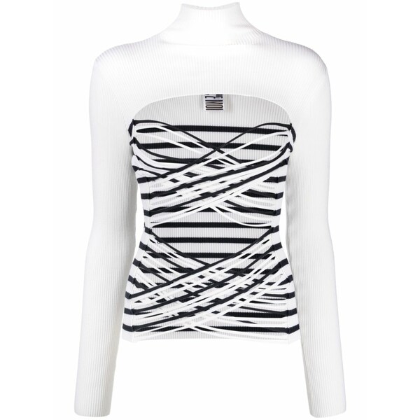 ジャン極点 ゴルチエ レディース プルオーバー トップス Cut-out knitted top Neutrals