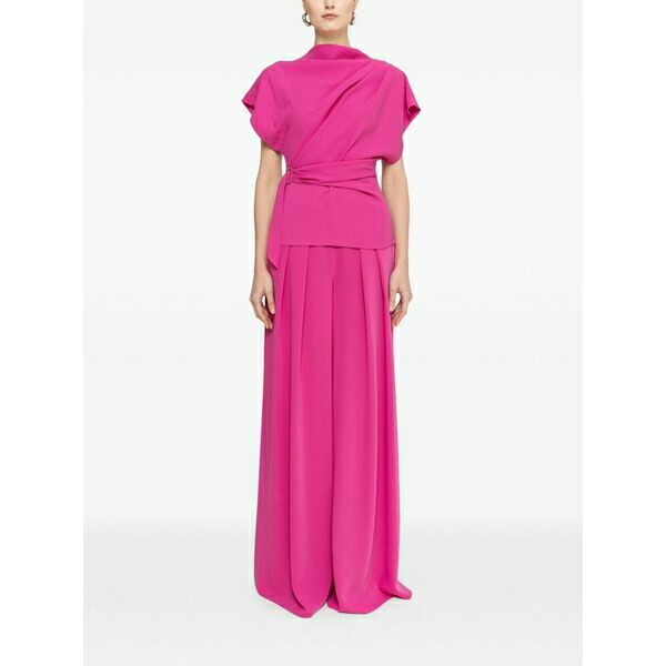 ニッサ レディース カジュアルパンツ ボトムス High-rise palazzo trousers Pink