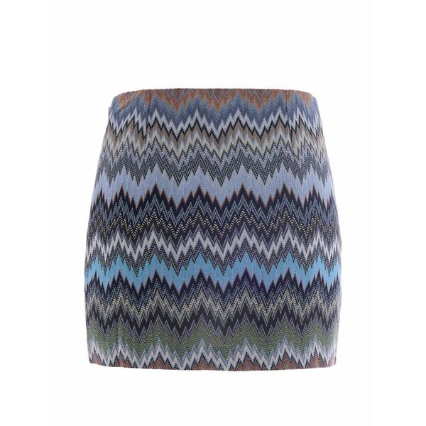 ミッソーニ レディース スコート ボトムス Chevron mini skirt Blue