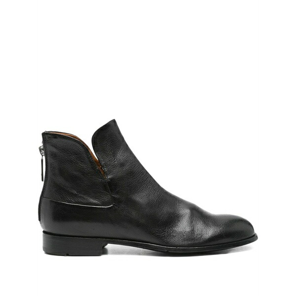 レマルゴ レディース ブーツ シューズ Back-zip ankle boots Black