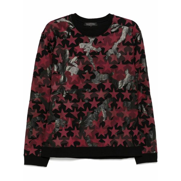 ヴァレンティノ ガラヴァーニ メンズ パーカー・スウェットシャツ アウター Graphic print sweater Black