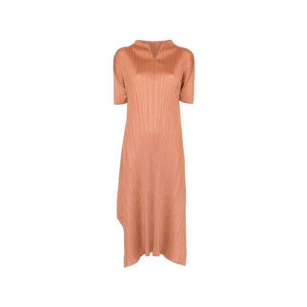 プリーツ プリーズ イッセイ ミヤケ レディース ワンピース トップス March pleated midi dress Orange｜asty