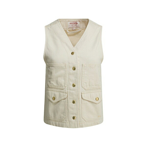 フィルソン レディース 上衣＆上衣 アウター Archive cruiser multi-pocket gilet White