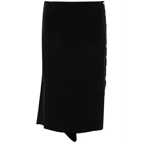 ジバンシー レディース スコート ボトムス Asymmetric MIDI skirt Black