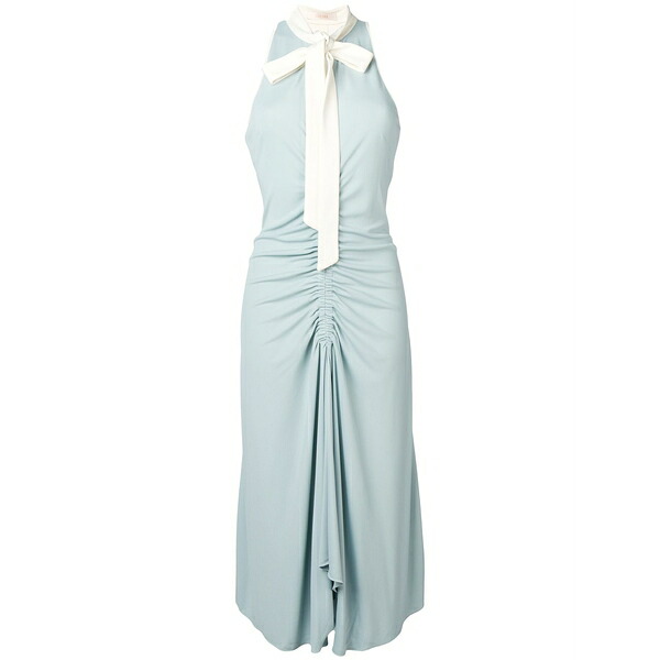 シーナ レディース ワンピース トップス Ruched midi dress Blue|asty