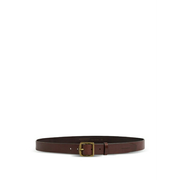 ディースクエアード メンズ 胴締め 佩び物 Debossed-logo belt Brown