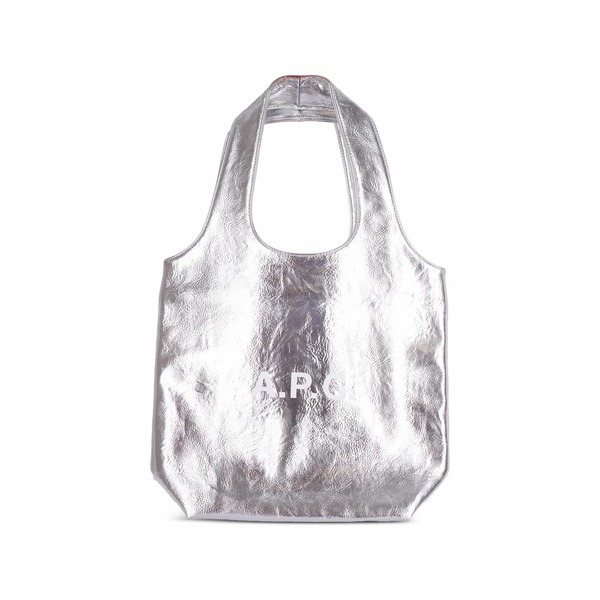 アーペーセー レディース トートバッグ バッグ Ninon lettering tote bag Silver|asty