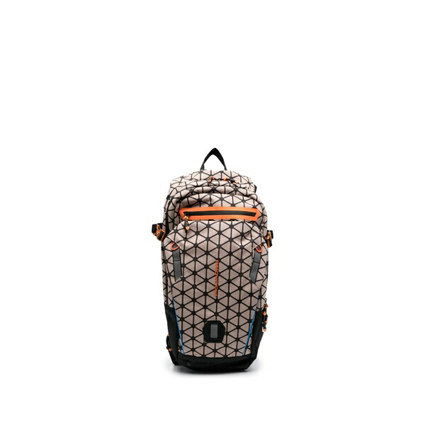 ピークアドロ  メンズ うしろ側風呂敷き包み・背嚢 御徒面子 Debossed-logo detail backpack Neutrals