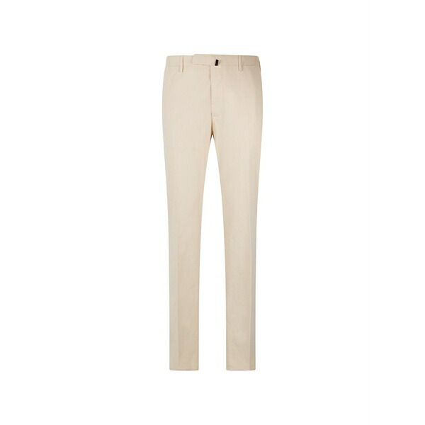 インコテックス メンズ カジュアルパンツ ボトムス Button-detail trousers Neutrals|asty
