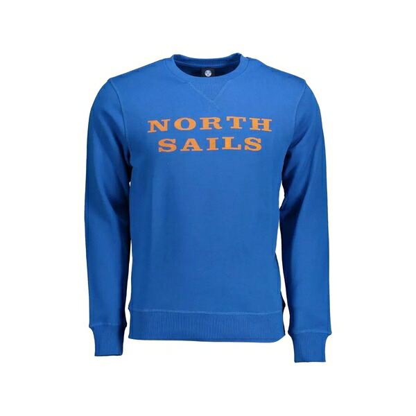 ノースセール メンズ パーカー・スウェットシャツ アウター Logo-print crew-neck sweatshirt Blue