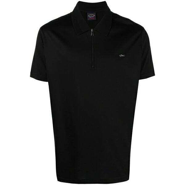 ポールアンドシャーク メンズ スポーツシャツ トップス Zip-fastening polo shirt Black