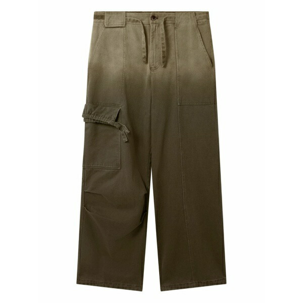 アクセルアリガト メンズ 心地好いズボン下 ボトムス Cargo wide-leg trousers Brown