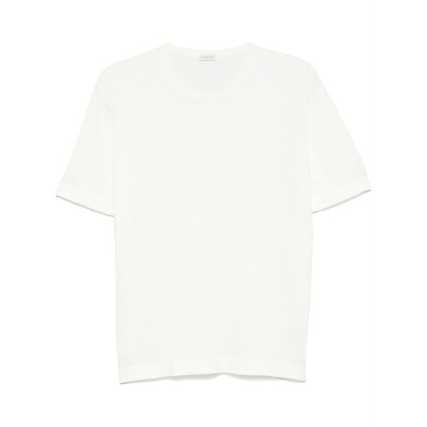 カルーゾ メンズ プルオーバー トップス Short-sleeves cotton t-shirt White