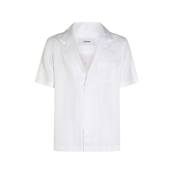 ラルディーニ メンズ プルオーバー トップス V-neck short-sleeved shirt White