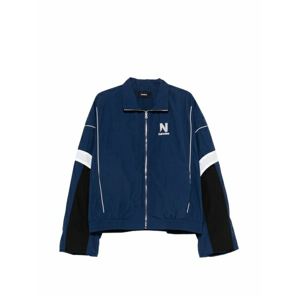 ナミアス メンズ 上衣＆上衣 アウター Logo-detail panel jacket Blue メンズファッション-コート・ジャケット