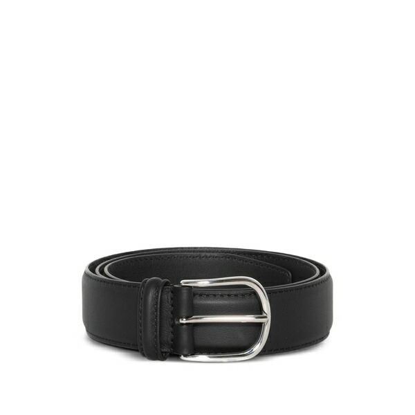 アンダーソンズ メンズ 胴締め 佩び物 Metal buckle belt Black