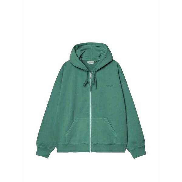 カーハート メンズ パーカー・スウェットシャツ アウター Zipped hoodie Green