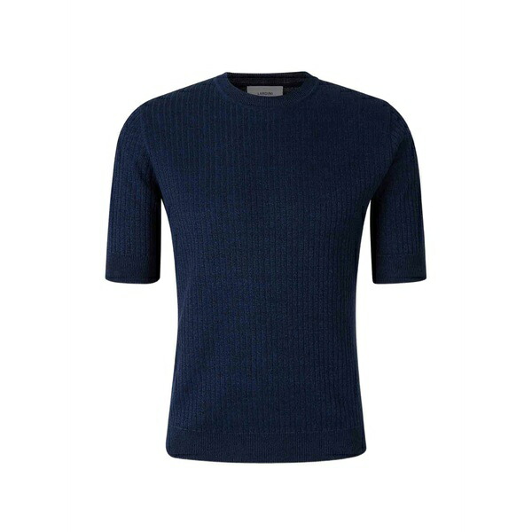 ラルディーニ メンズ プルオーバー トップス Ribbed-knit t-shirt Blue