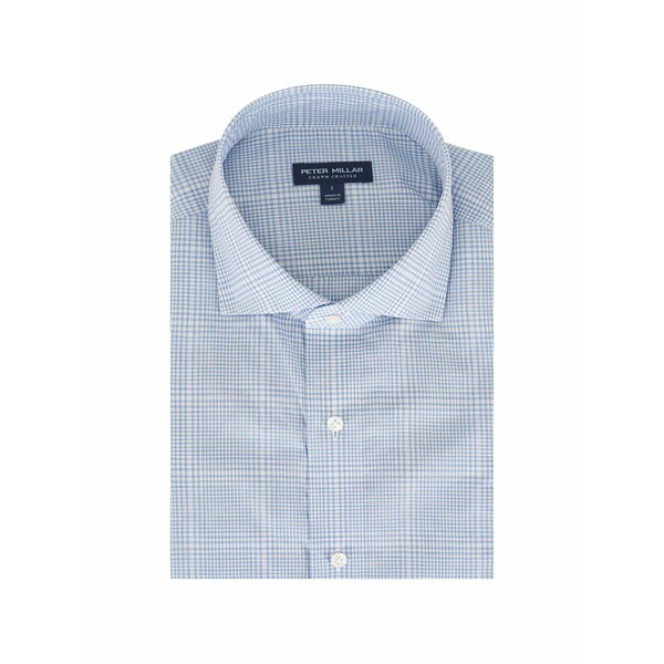 ピーター・鏡鑑 メンズ プルオーバー トップス Checked shirt Blue