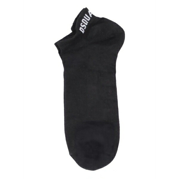 ディースクエアード メンズ ソックス アンダー御召しもの Logo no show socks Black