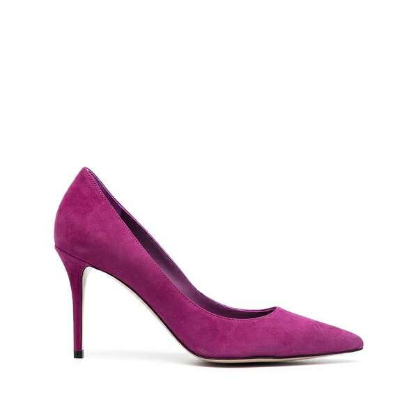 ル シラ レディース パンプス シューズ Eva suede pumps Purple
