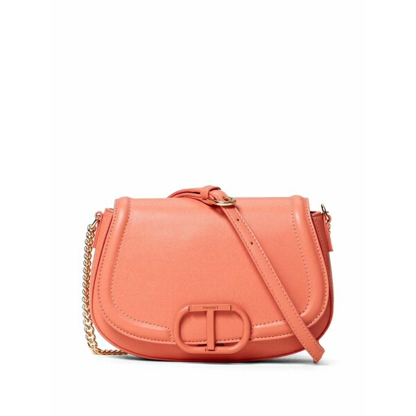 ツイン仕掛ける レディース ショルダーバッグ 御徒面子 Oval t cross body bag Orange