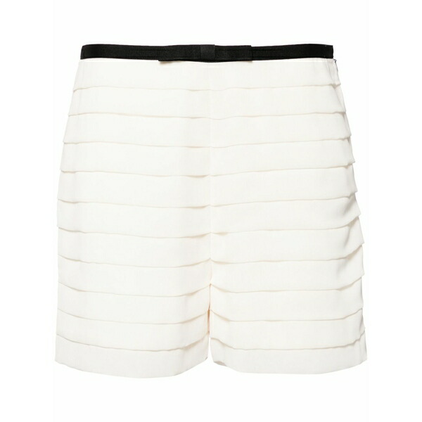 エドワードアンカーパリ レディース カジュアルパンツ ボトムス Bow-detail pleated shorts  White
